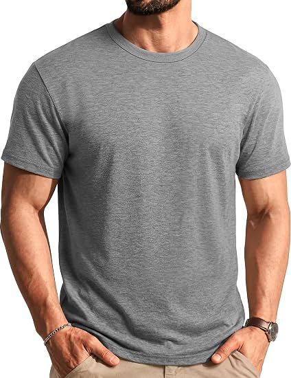 Grey crew neck t-shirt