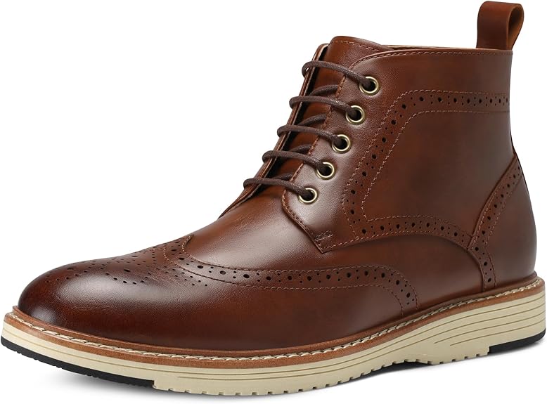 Brown chukka dress boots