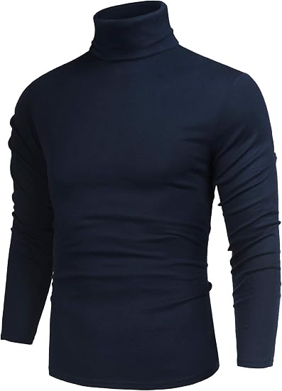Slim fit knitted turtleneck pullover
