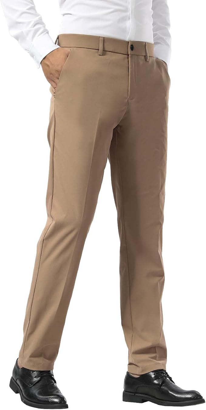 Slim fit khaki pants