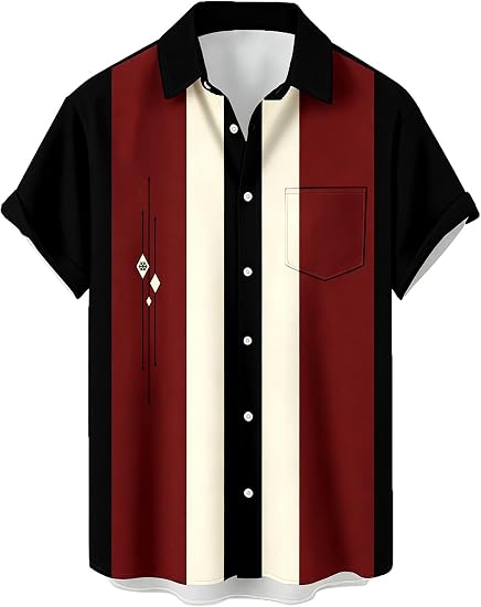 Bold patterned short sleeve shirt
