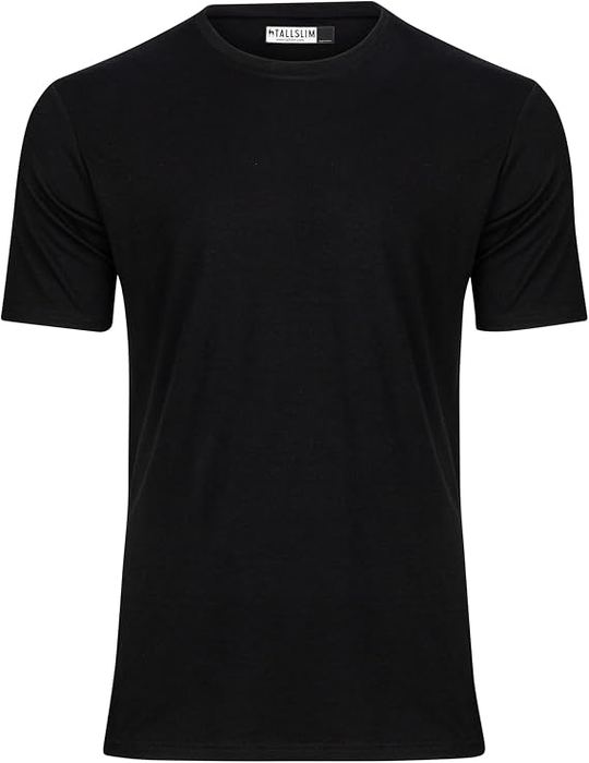 Black fitted crewneck t-shirt