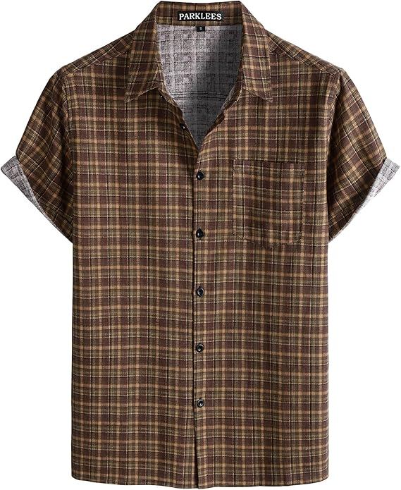 Loud vintage-print button-up shirt